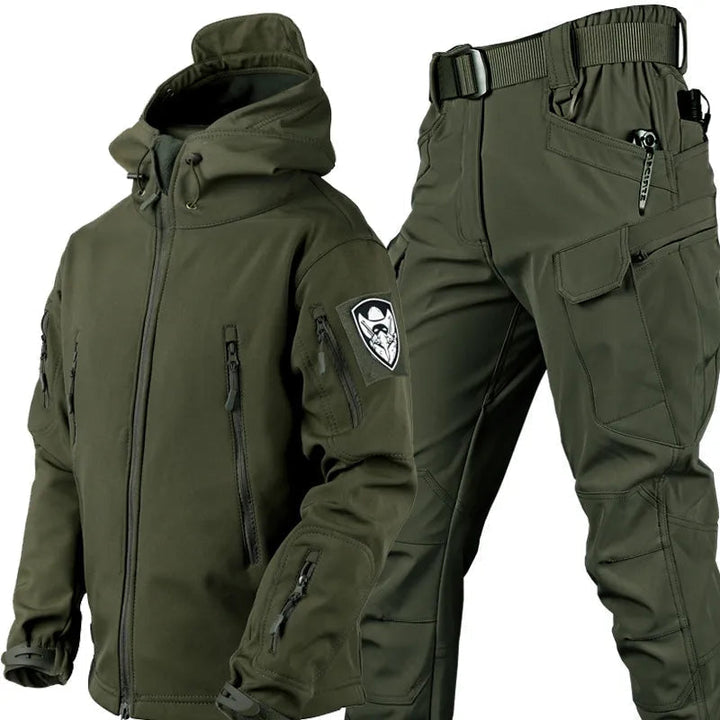 Men's Tactical Softshell Jacket and Cargo Pants Set