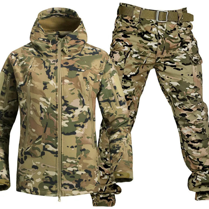 Men's Tactical Softshell Jacket and Cargo Pants Set