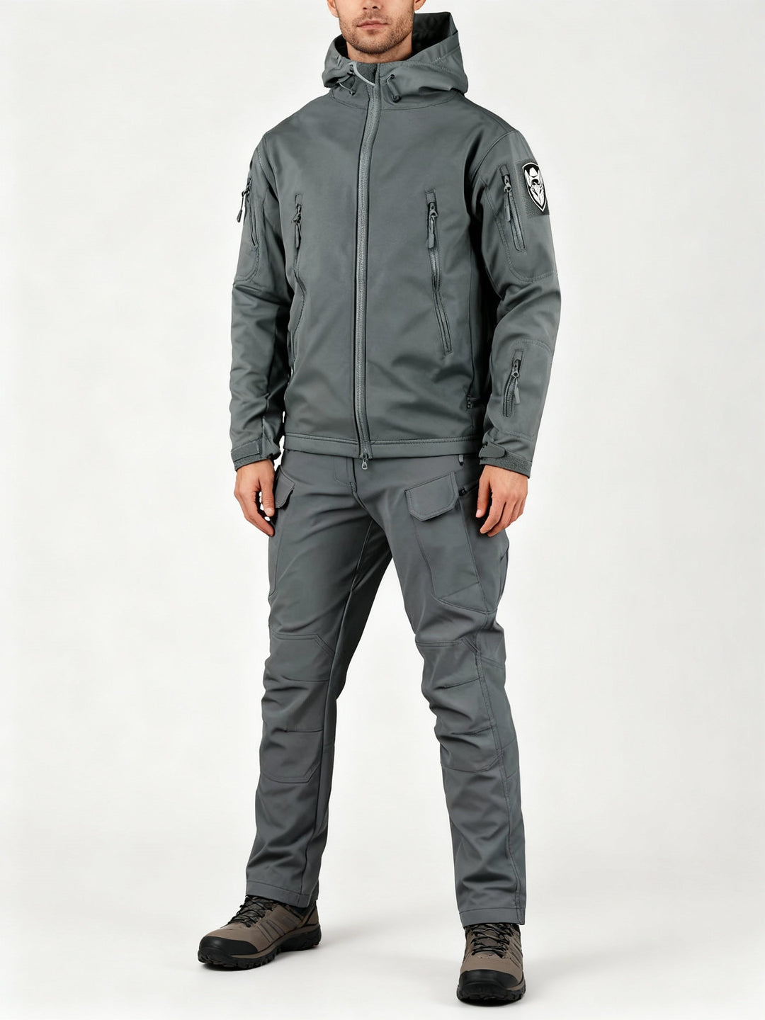 Men's Tactical Softshell Jacket and Cargo Pants Set