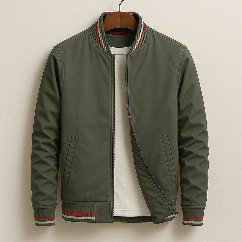 Men's Zip Up Bomber Jacket