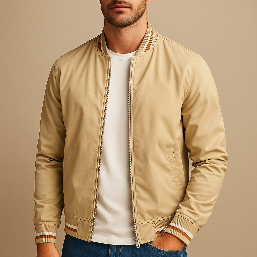 Men's Zip Up Bomber Jacket