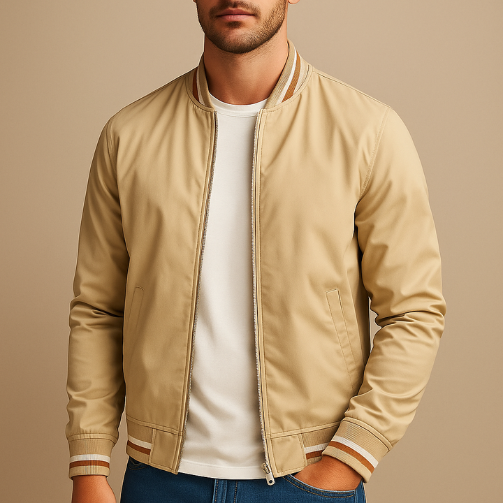 Men's Zip Up Bomber Jacket