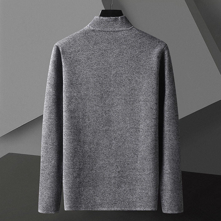 Men's Textured Knit Cardigan