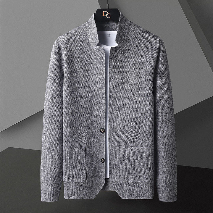 Men's Textured Knit Cardigan