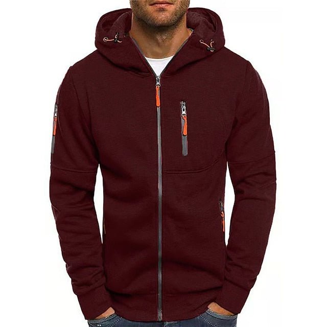 Men's Zip Up Hoodie Jacket
