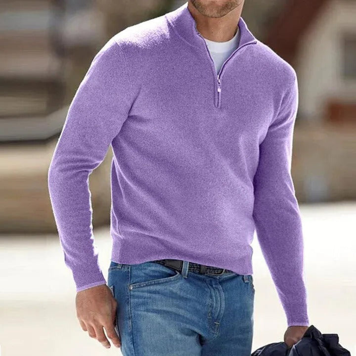 Men's Quarter Zip Sweater