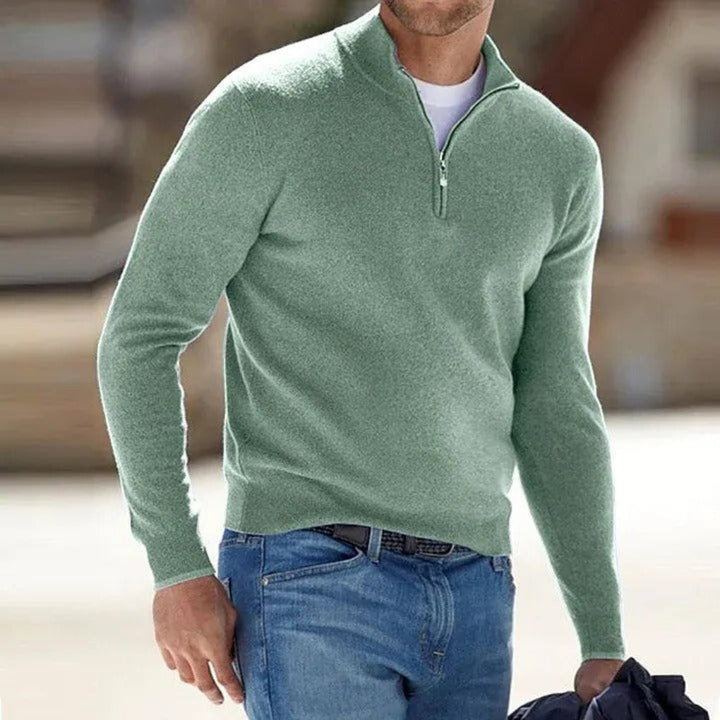 Men's Quarter Zip Sweater