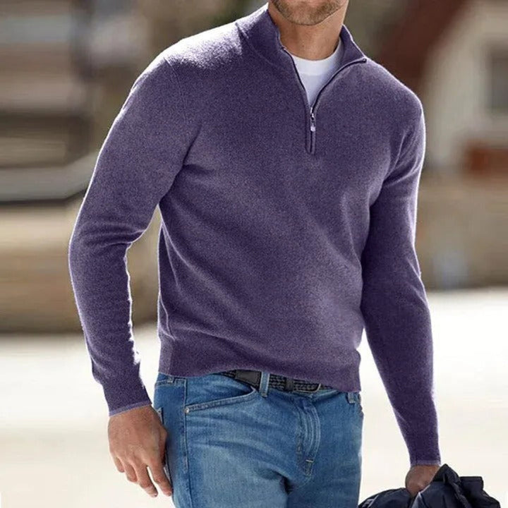 Men's Quarter Zip Sweater