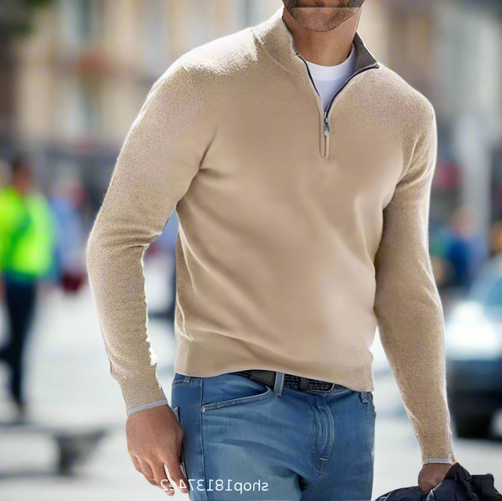 Men's Quarter Zip Sweater
