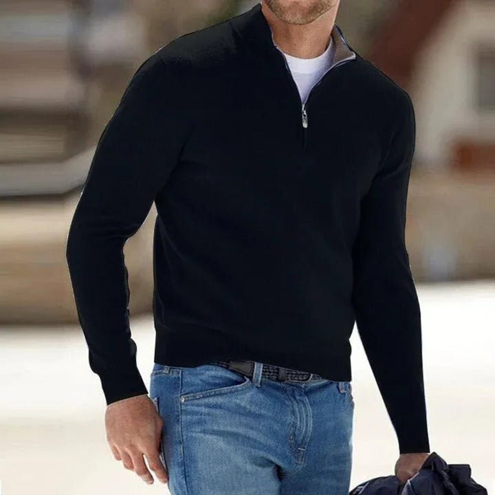 Men's Quarter Zip Sweater