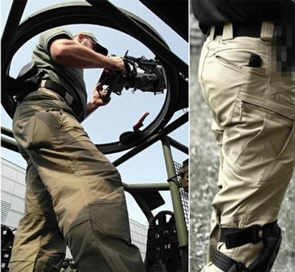Men's Tactical Cargo Pants with Multi-Pocket Design