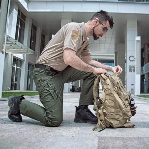 Men's Tactical Cargo Pants with Multi-Pocket Design