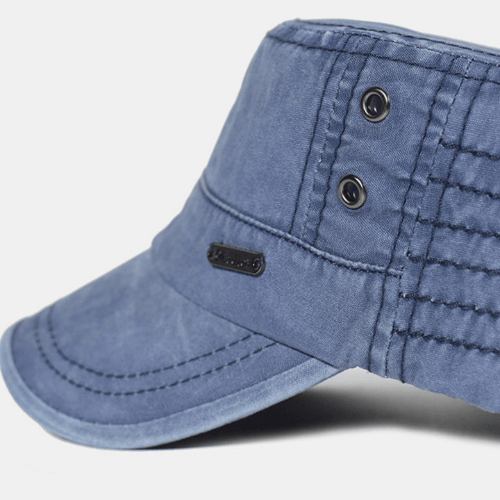 Men's Washed Cotton Military Cap