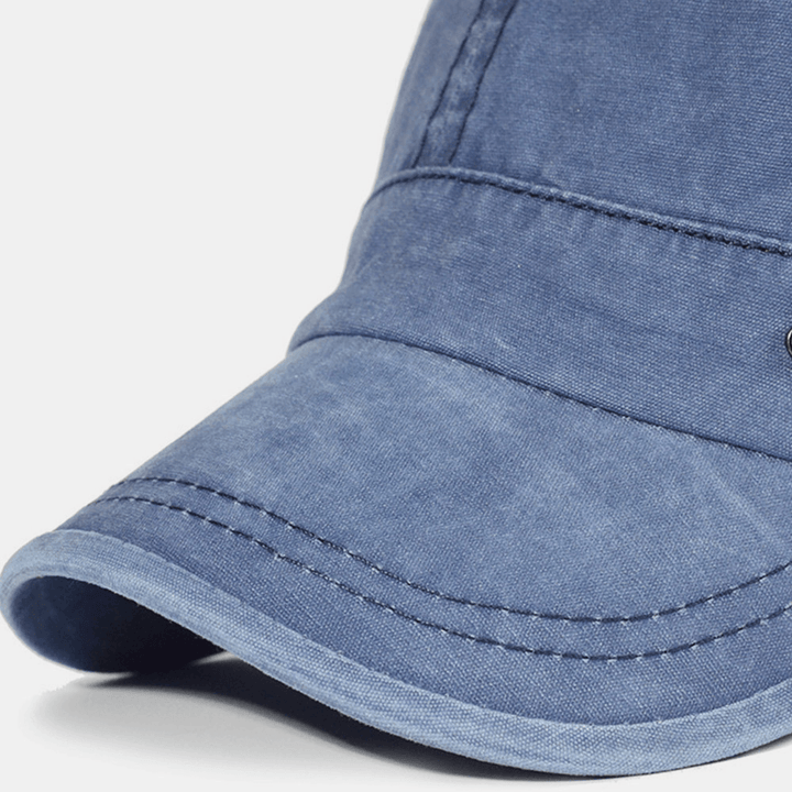 Men's Washed Cotton Military Cap