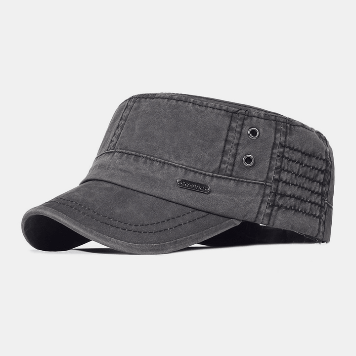 Men's Washed Cotton Military Cap