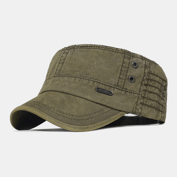 Men's Washed Cotton Military Cap