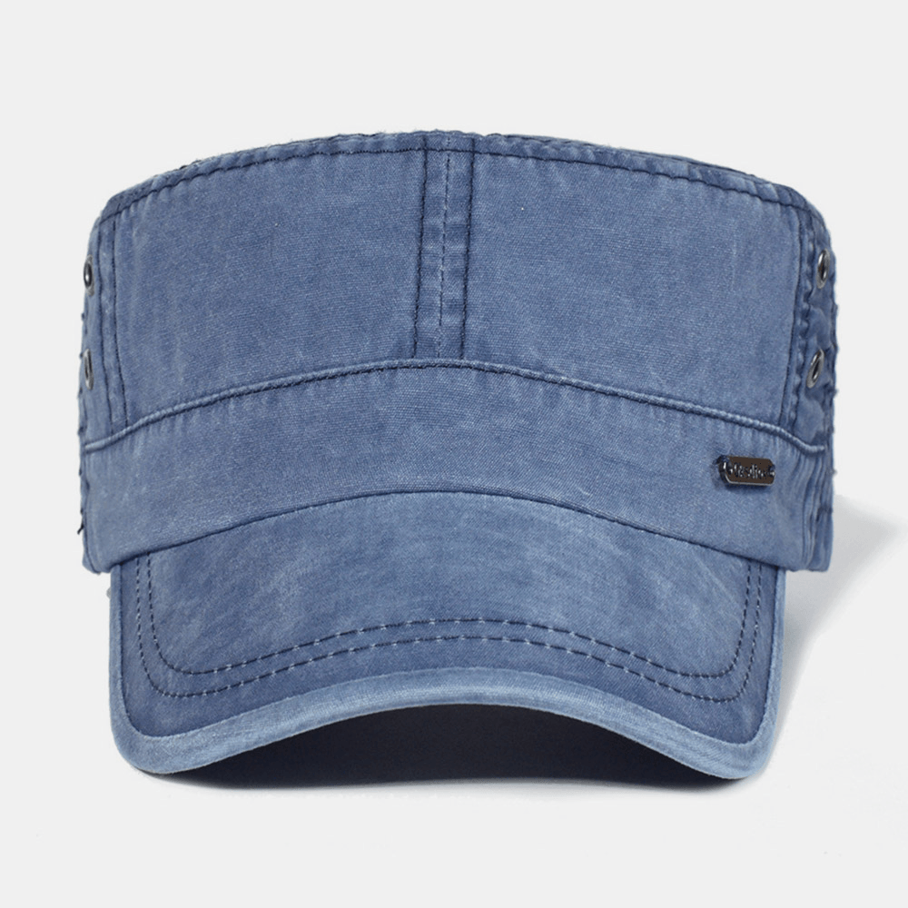 Men's Washed Cotton Military Cap