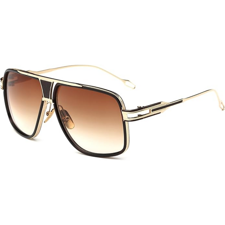 Men’s Square Frame Aviator Sunglasses