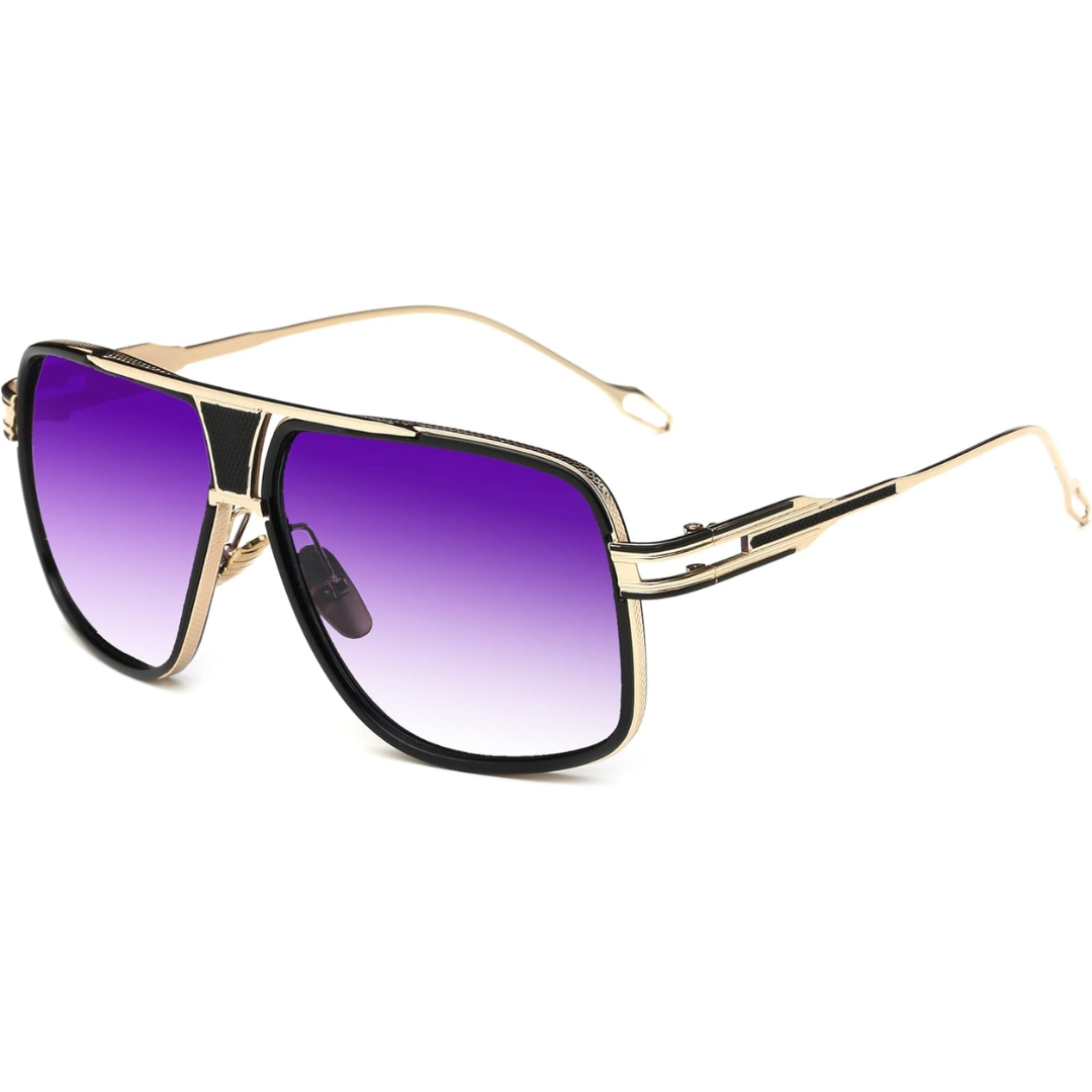 Men’s Square Frame Aviator Sunglasses