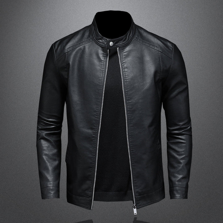 Men's Faux Leather Moto Jacket