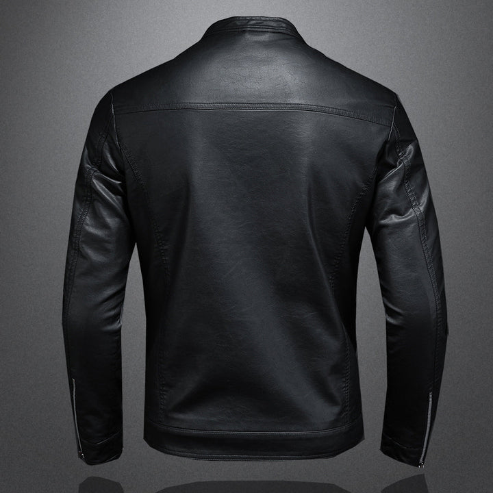 Men's Faux Leather Moto Jacket