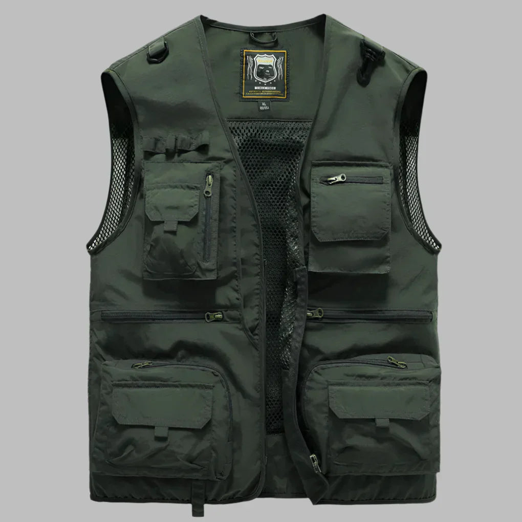 Men's Water-Resistant Multi-Pocket Vest