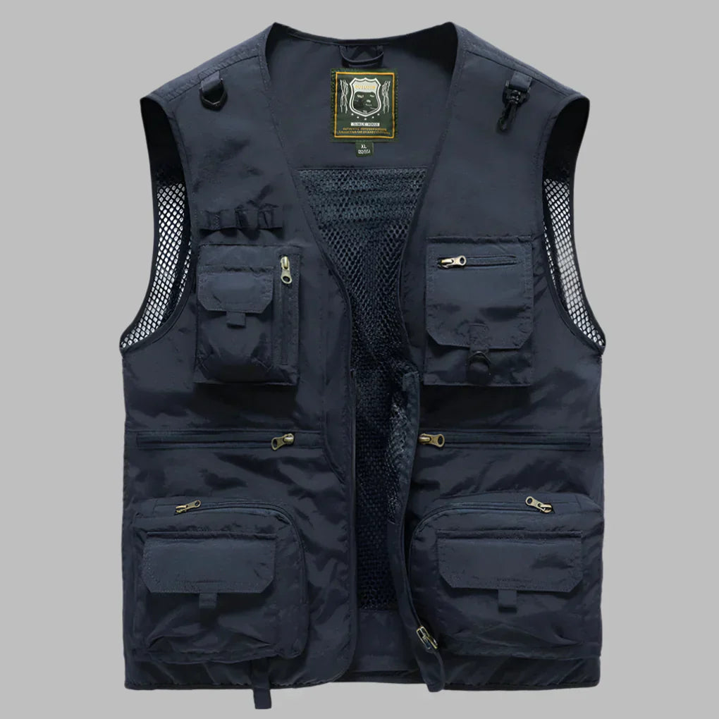 Men's Water-Resistant Multi-Pocket Vest