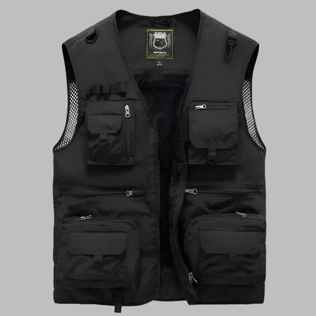 Men's Water-Resistant Multi-Pocket Vest