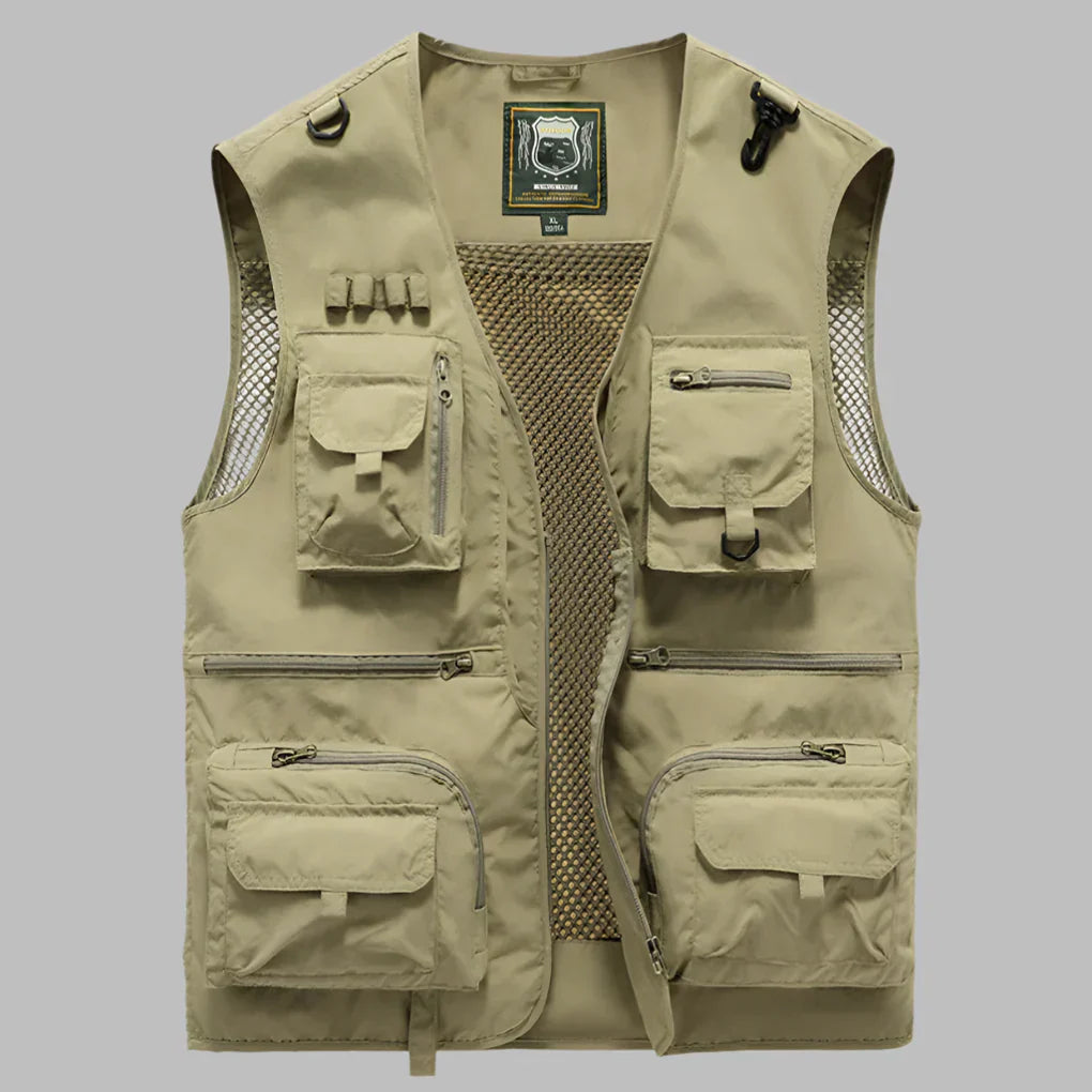 Men's Water-Resistant Multi-Pocket Vest