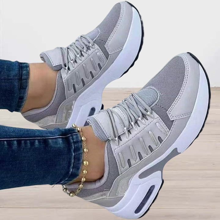 Women's Chunky Platform Sneakers with Lace-Up Design