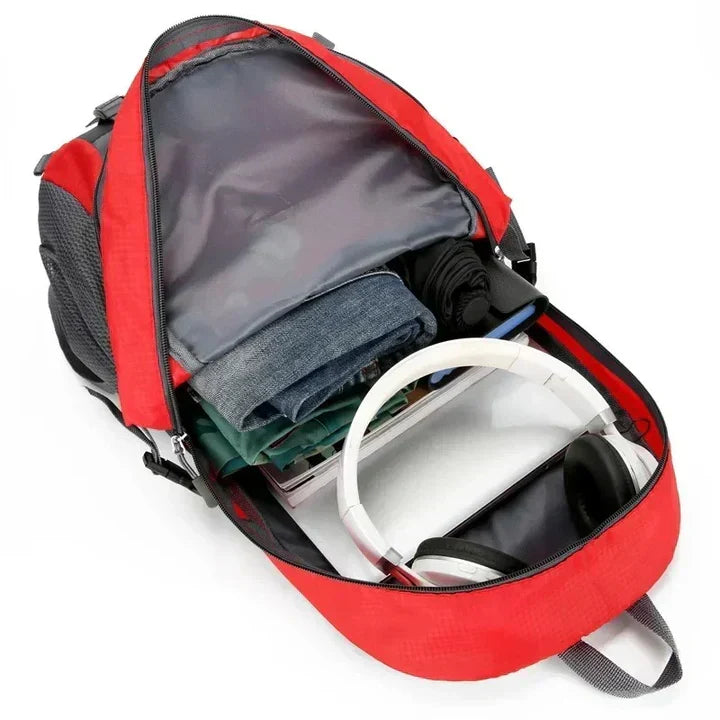 Hiking Backpack with Multiple Zip Pockets