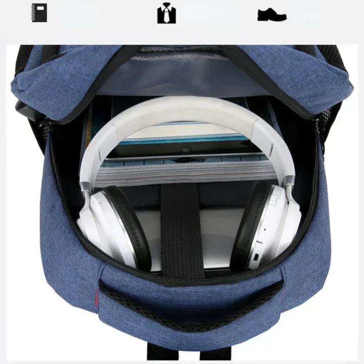Unisex Laptop Backpack with USB Charging Port
