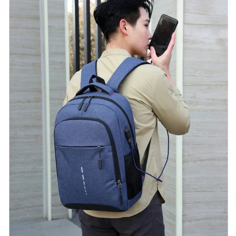 Unisex Laptop Backpack with USB Charging Port