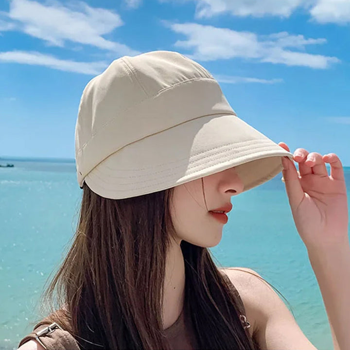 Women's Wide Brim Baseball Cap with Adjustable Cord