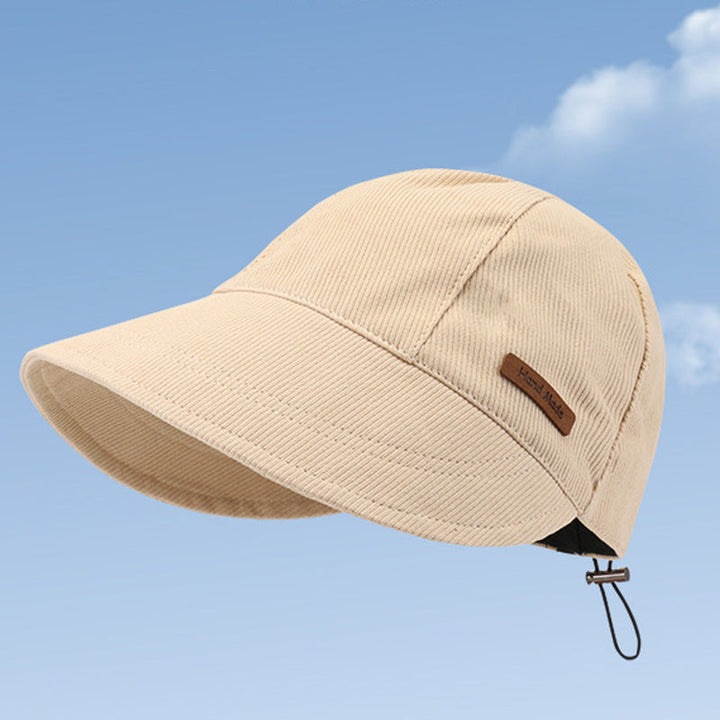 Women's Wide Brim Baseball Cap with Adjustable Cord