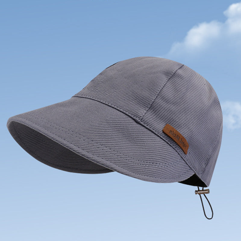 Women's Wide Brim Baseball Cap with Adjustable Cord