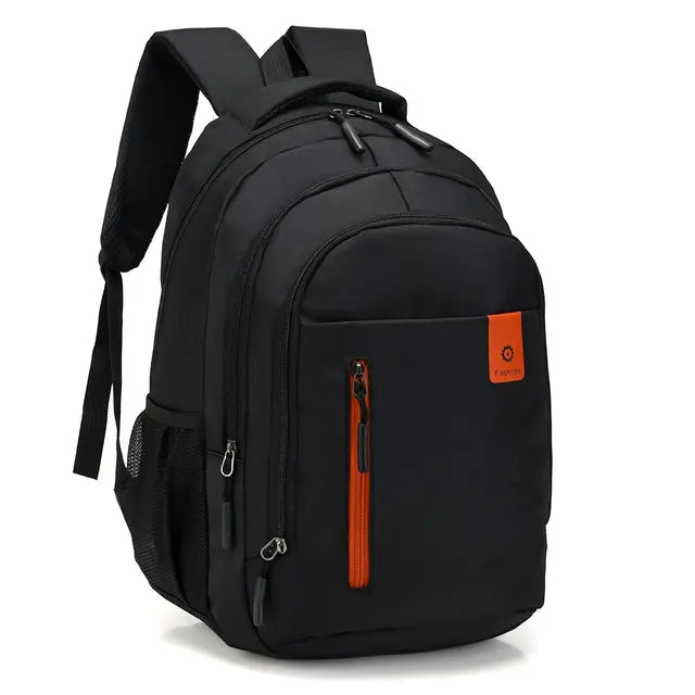 Men's Laptop Backpack with Multiple Zip Compartments