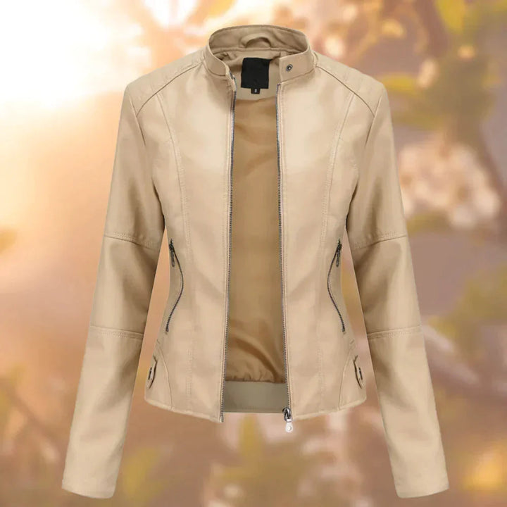 Women's Faux Leather Moto Jacket