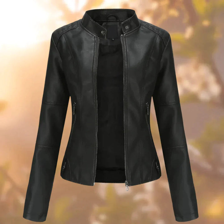 Women's Faux Leather Moto Jacket