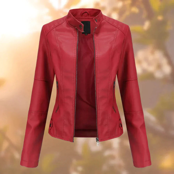 Women's Faux Leather Moto Jacket