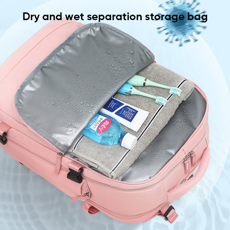 Waterproof Travel Laptop Backpack with Carry On Design