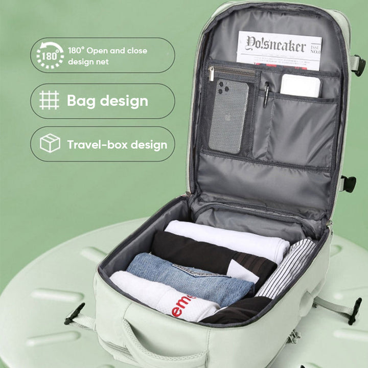 Waterproof Travel Laptop Backpack with Carry On Design