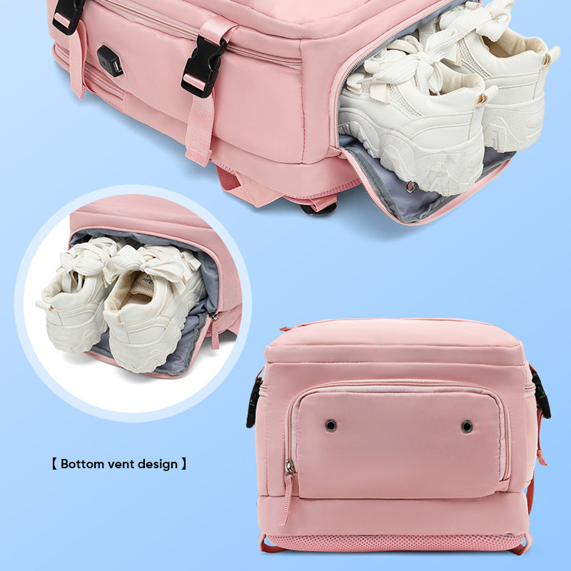 Waterproof Travel Laptop Backpack with Carry On Design