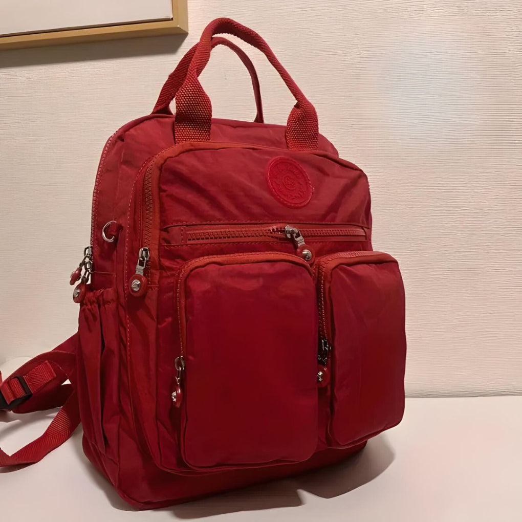 Women's Utility Backpack with Multiple Zip Pockets