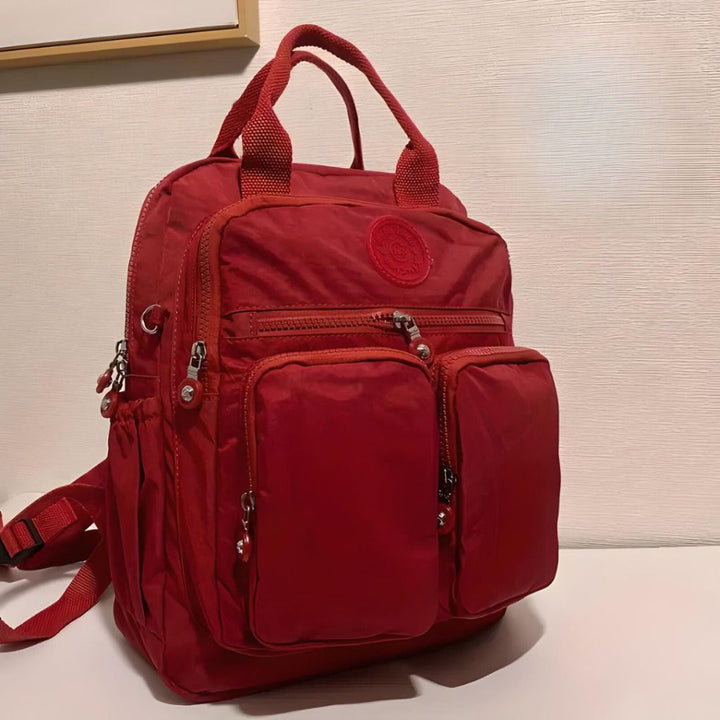Women's Utility Backpack with Multiple Zip Pockets