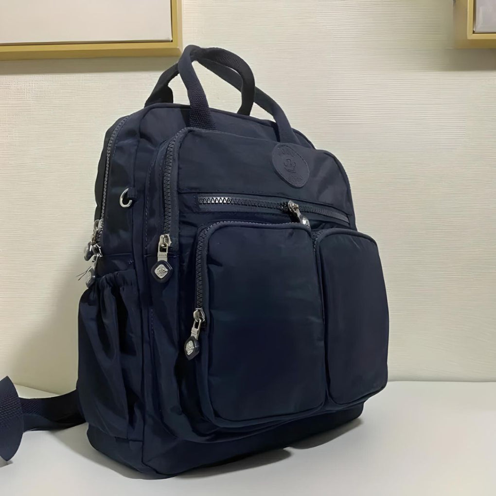 Women's Utility Backpack with Multiple Zip Pockets