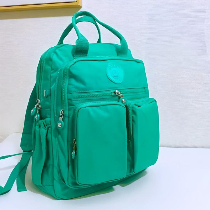 Women's Utility Backpack with Multiple Zip Pockets