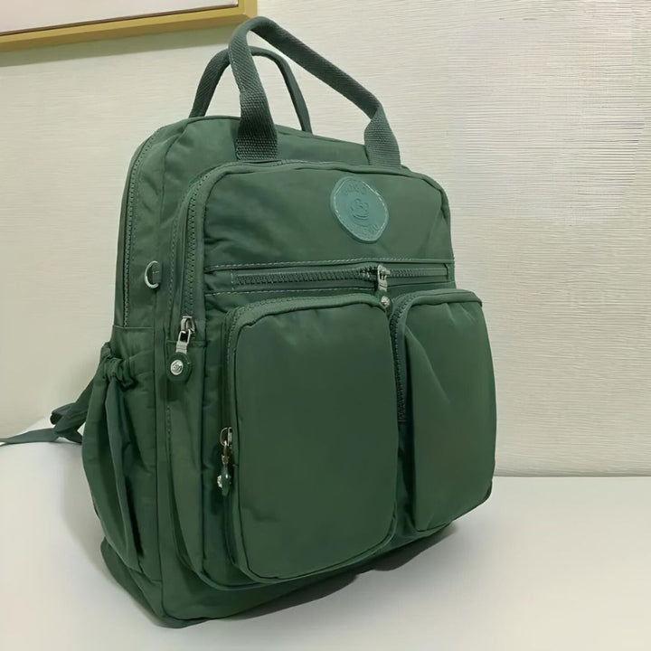 Women's Utility Backpack with Multiple Zip Pockets
