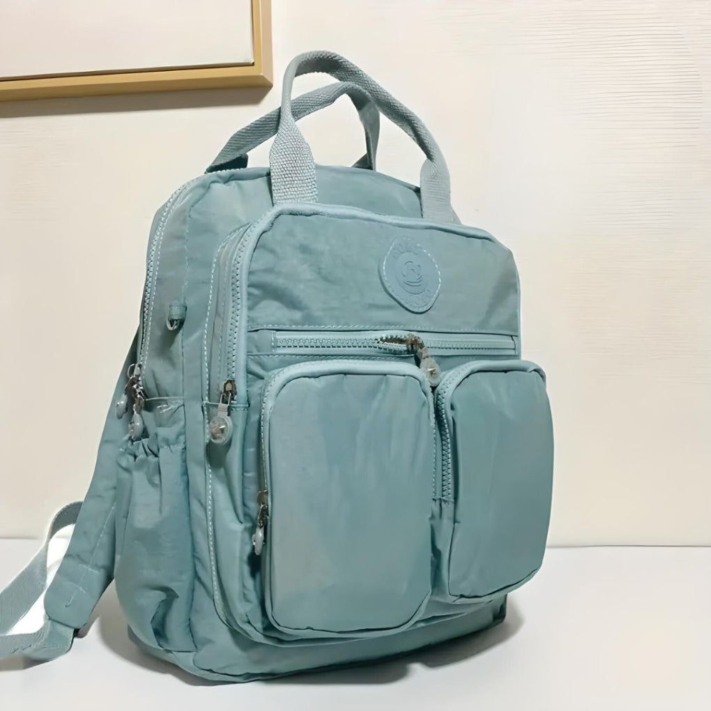 Women's Utility Backpack with Multiple Zip Pockets