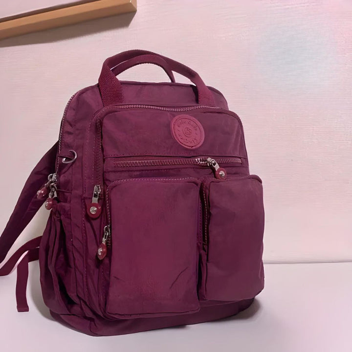 Women's Utility Backpack with Multiple Zip Pockets